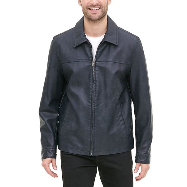 Men's Dockers® Smooth Lamb Faux-Leather Classic Bomber Jacket