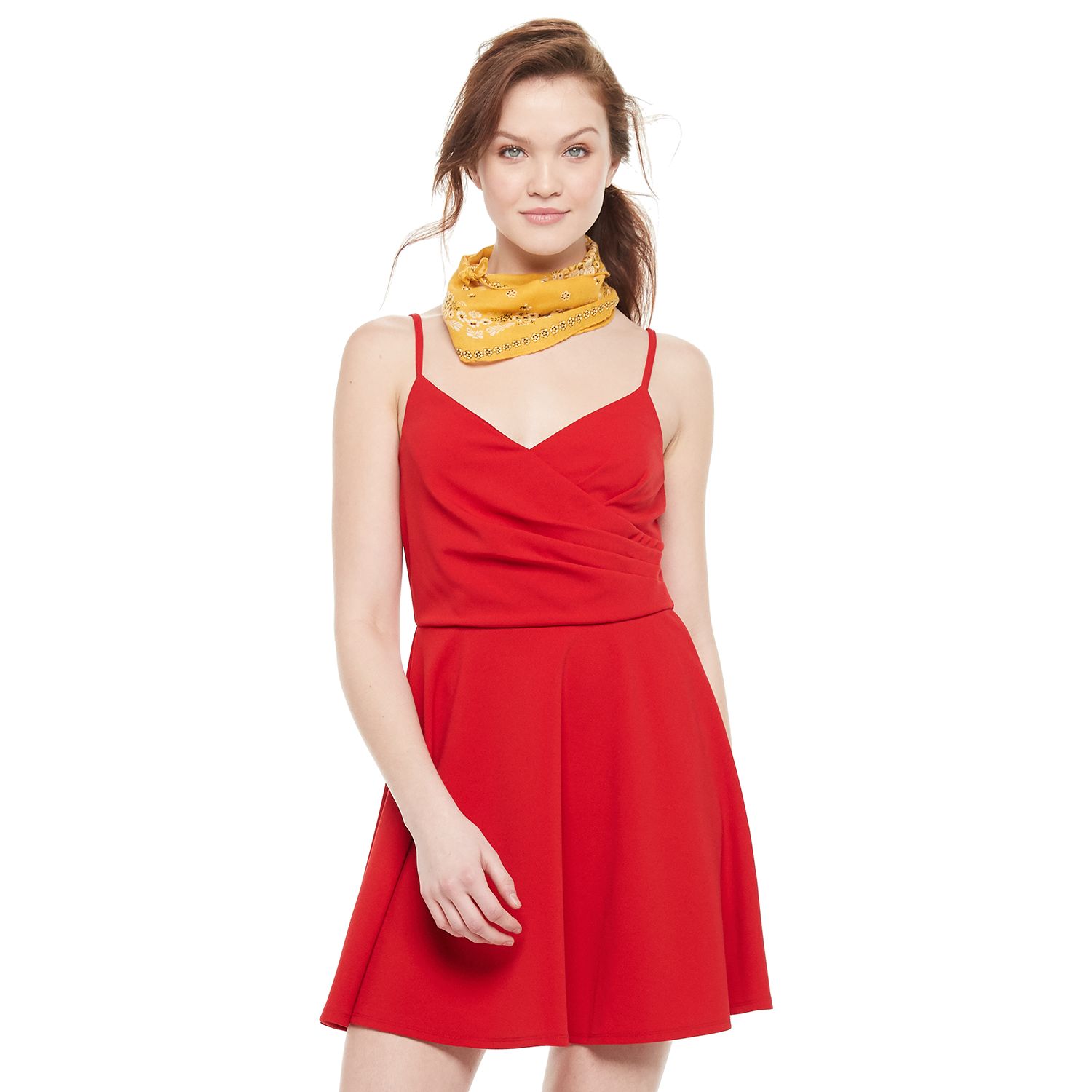 red skater dresses for juniors