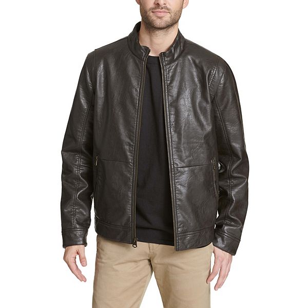 Kohls leather sale jacket mens