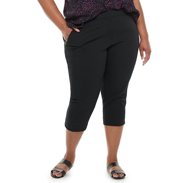 Plus Size EVRI™ Slant Pocket Career Capri Pants