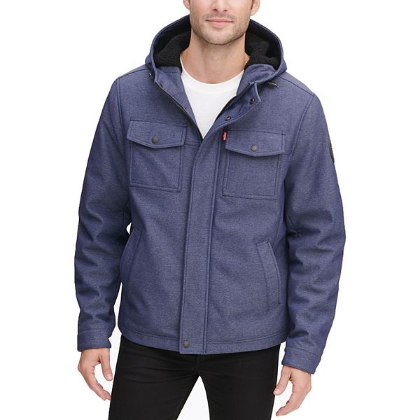 Men's Levi's® Softshell Sherpa-Lined Hooded Trucker Jacket