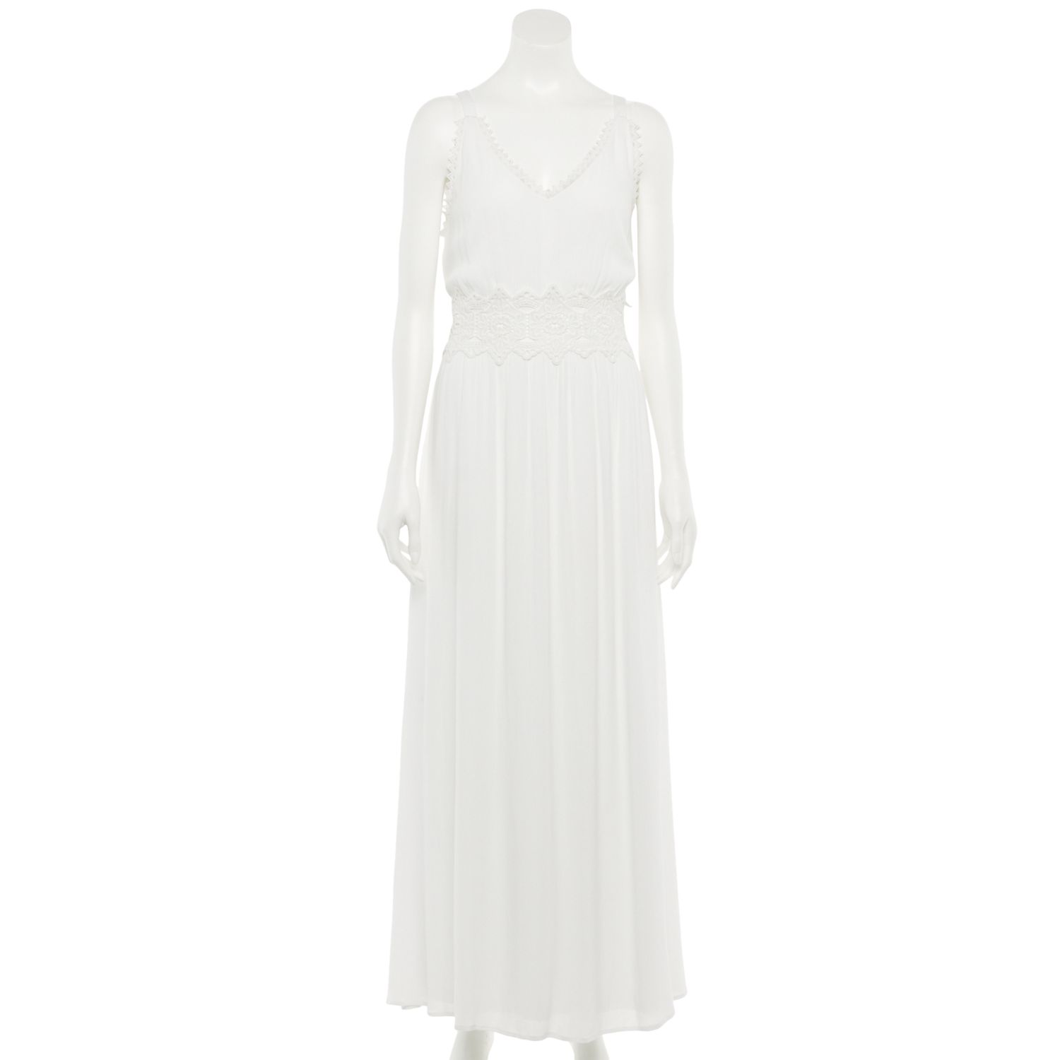 womens white maxi