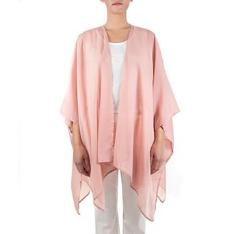 Women's Nina Leonard Floral Open-Front Kimono