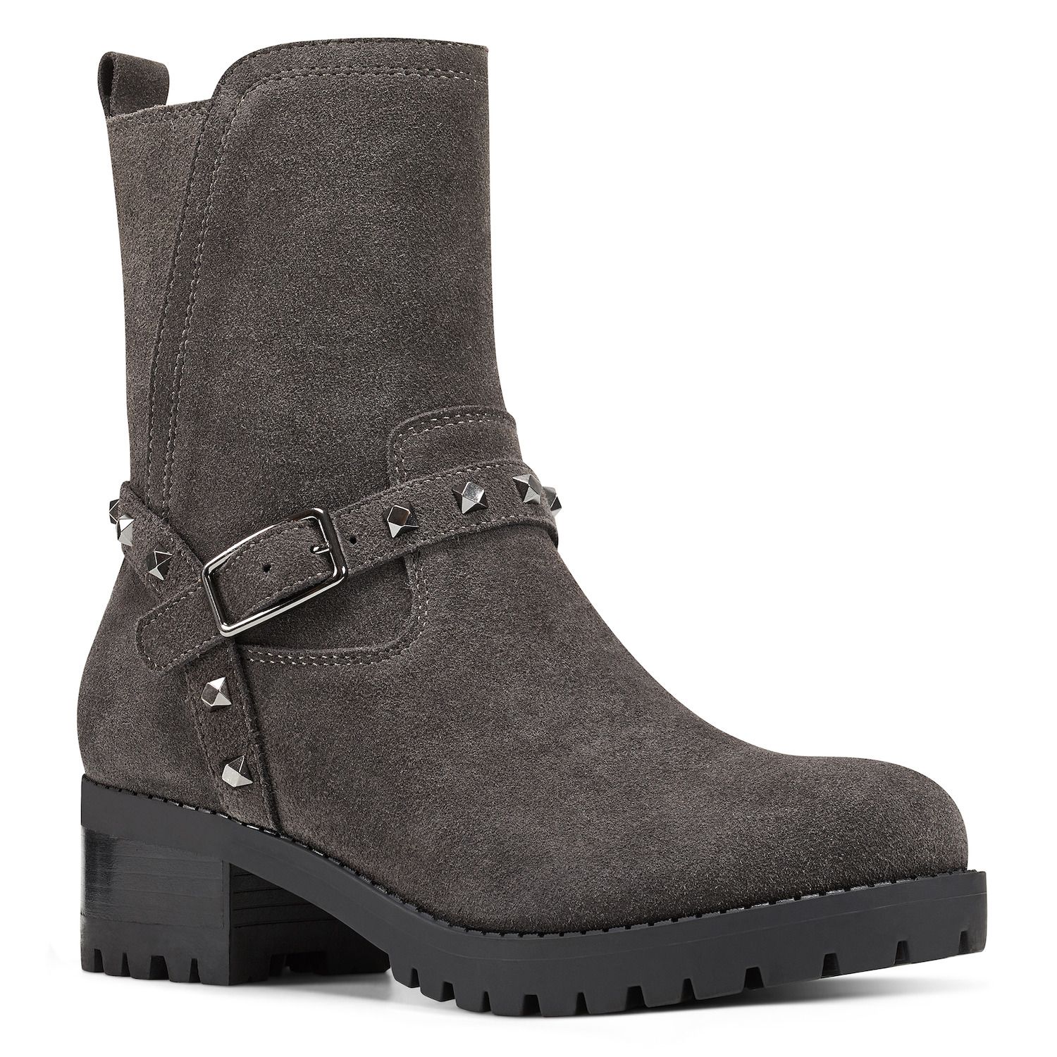 suede moto boots