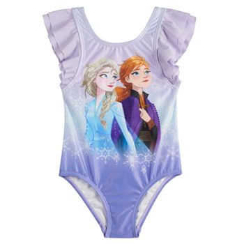 Toddler's Disney Frozen Elsa & Anna Sisters Forever NWT Swim Suit Size 2T Tutu 