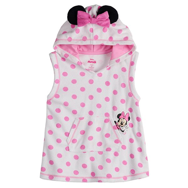 NWT Disney Store Minnie Mouse Swim Cover Up For Baby Girl 18-24 M 