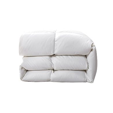 Serta White Down Fiber Comforter - All Seasons Warmth