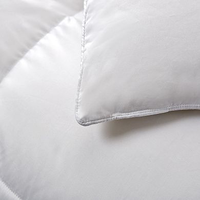Serta White Down Fiber Comforter - All Seasons Warmth