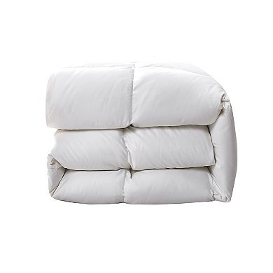 Serta White Down Fiber Comforter - All Seasons Warmth