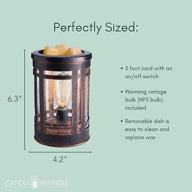 Candle Warmers Etc. Mission Vintage Bulb Illumination Wax Melt Warmer