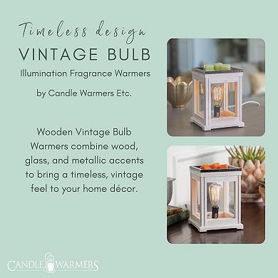 Candle Warmers Etc. Distressed Vintage Bulb Illumination Wax Melt Warmer