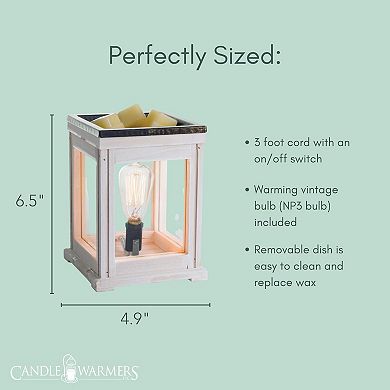 Candle Warmers Etc. Distressed Vintage Bulb Illumination Wax Melt Warmer