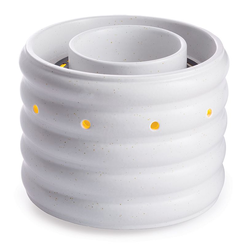 UPC 833245000067 product image for Candle Warmers Etc. Farmhouse Illuminaire Fan Wax Melt Warmer, White | upcitemdb.com