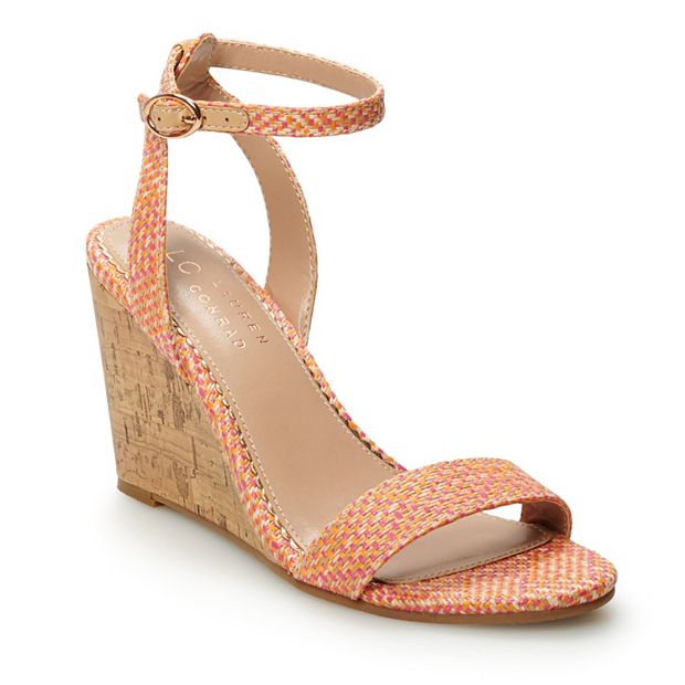 LC Lauren Conrad Limestone Women s Wedge Sandals