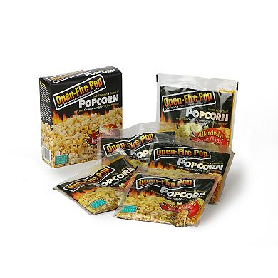 Wabash Valley Farms Open Fire Popcorn Popper & Seasoning Set