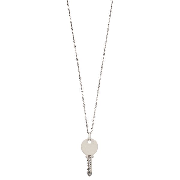 Simply Vera Vera Wang Sterling Silver Diamond Accent Key Pendant Necklace