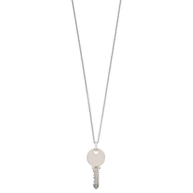 Lockit Key pendant, white gold and diamonds - Categories