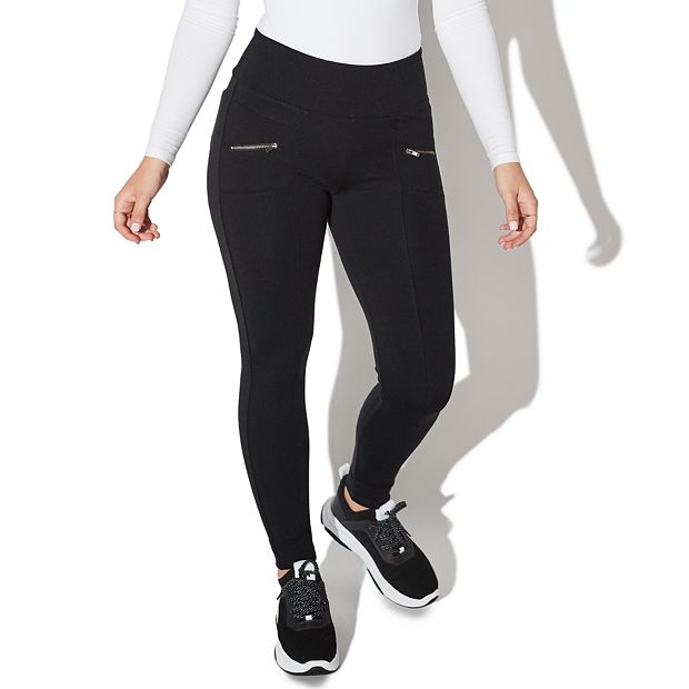 Zip ponte leggings