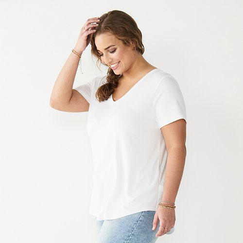 Juniors' Plus Size SO® Favorite Short Sleeve Tee