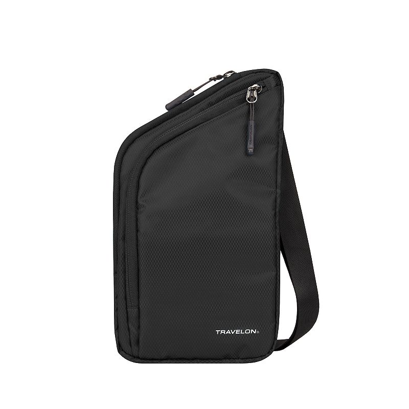 Travelon Slim Crossbody Bag, Black