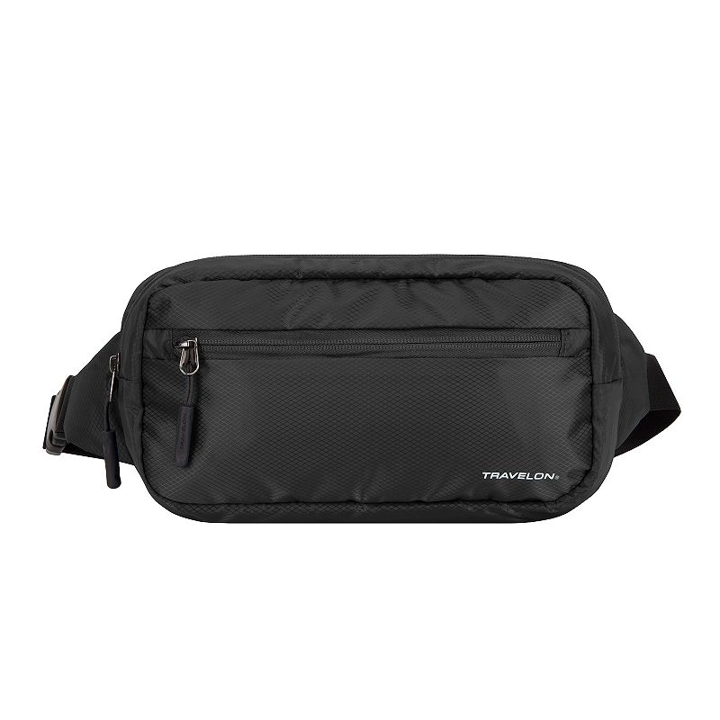 Travelon Convertible Waist Pack & Crossbody Bag, Black