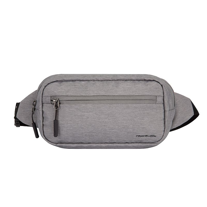 Travelon Convertible Waist Pack & Crossbody Bag, Gray Grey