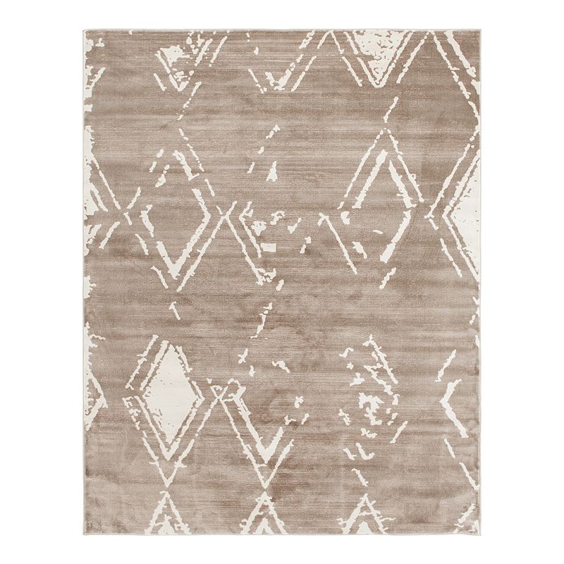 Jill Zarin Carnegie Hill Uptown Rug, Brown, 8Ft Rnd