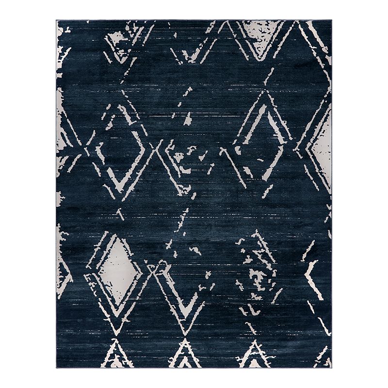 Jill Zarin Carnegie Hill Uptown Rug, Blue, 8Ft Rnd