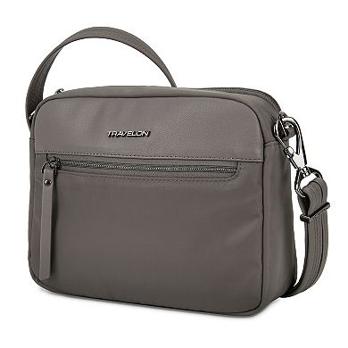 Travelon Anti-Theft Addison Dual Compartment Crossbody Bag