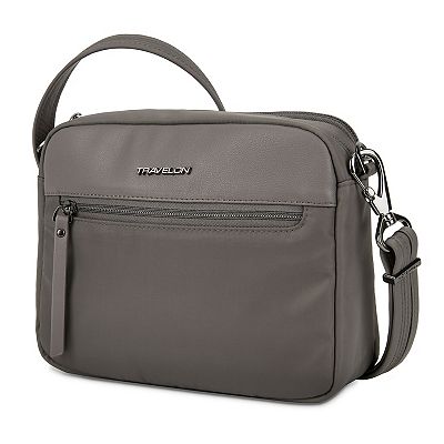 Travelon Anti Theft Addison Dual Compartment Crossbody Bag