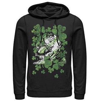 Men's Marvel Hulk Shamrocks St. Patrick's Vintage Hoodie