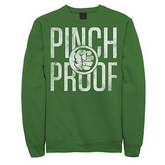 Men's Marvel Hulk Pinch Proof St. Patrick's Day Sweatshirt