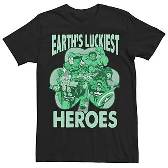 Men's Marvel St. Patty's Earth's Luckiest Heroes Tee