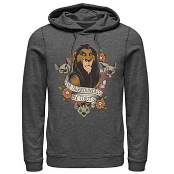 Disney's The Lion King Scar Men's Hyenas Surrounded By Idiots Tee