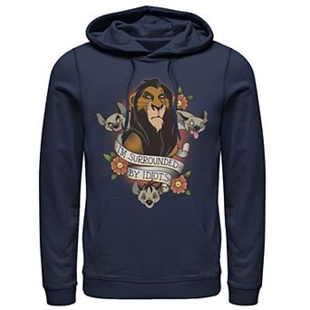 Disney's The Lion King Scar Men's Hyenas Surrounded By Idiots Tee