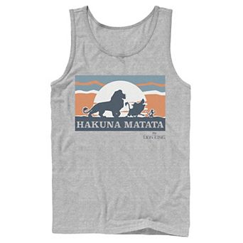 Disney's The Lion King Men's Retro Hakuna Matata Trio Silhouette Tank Top