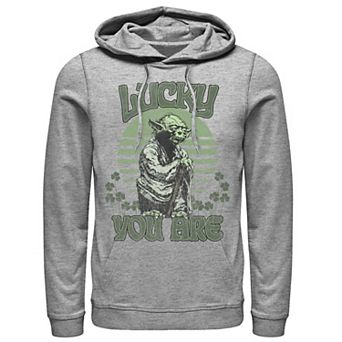 Men's Star Wars Yoda Lucky You Are Retro St. Patty Hoodie