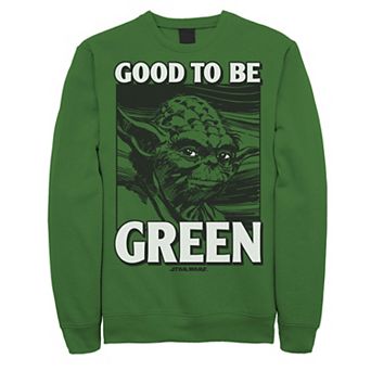 Men's Star Wars Yoda Good To Be Green St. Patrick Sweatshirt