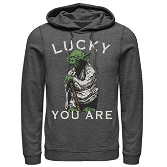 Men's Star Wars Yoda Lucky You Are Saint Patrick's Hoodie