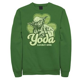Men's Star Wars Yoda Lucky One Clover St Patrick's Day Sweatshirt