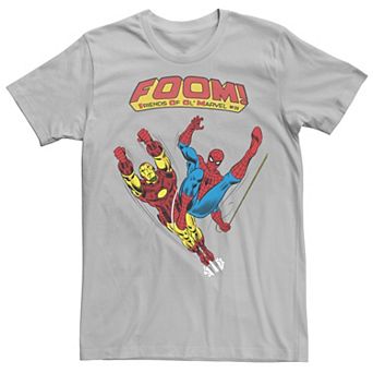 Men's Marvel FOOM Iron Man & Spider-Man Action Pose Tee