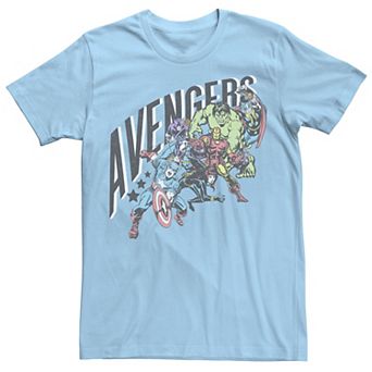 Men's Marvel Avengers Ready For Action Group Shot Tee