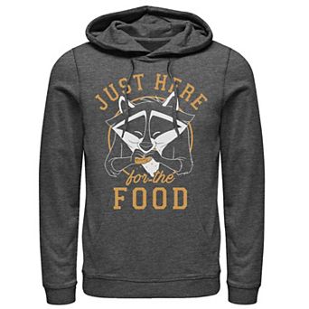 Disney's Pocahontas Meeko Men's Just Here For The Food Portrait Hoodie