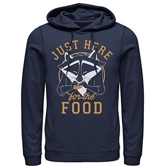 Disney's Pocahontas Meeko Men's Just Here For The Food Portrait Hoodie
