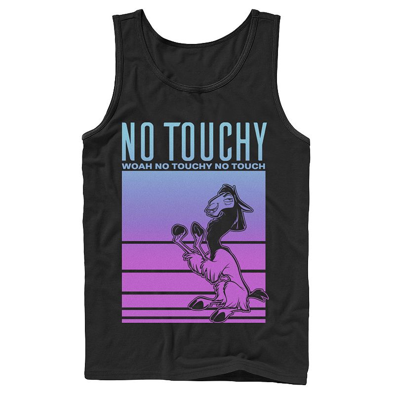 Mens Disney Emperors New Groove No Touchy Gradient Color Tank, Size: Small