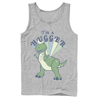 Men's Disney / Pixar Toy Story 4 Rex I'm A Hugger Colorful Portrait Tank Top