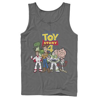 Disney / Pixar's Toy Story 4 Men's New Group Shot Movie Logo Poster Tank Top