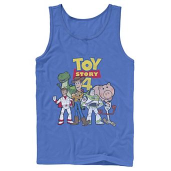 Disney / Pixar's Toy Story 4 Men's New Group Shot Movie Logo Poster Tank Top