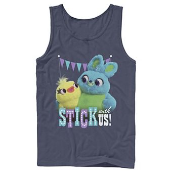 Men's Disney / Pixar Toy Story 4 Ducky & Bunny Stick With Us Tank Top