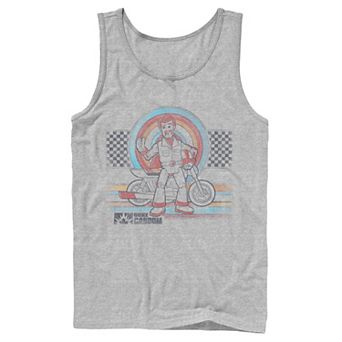 Men's Disney / Pixar Toy Story Duke Caboom Checkered Target Tank Top